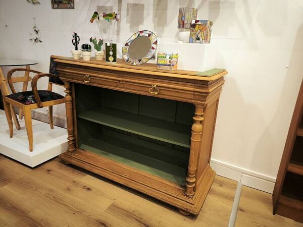 Buffet bas console chene massif