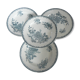 Lot de 4 assiettes plates terre de fer modèle Margot