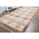 Vintage Turkish Oushak Handmade Wool Cotton Brown Area Rug 156x232