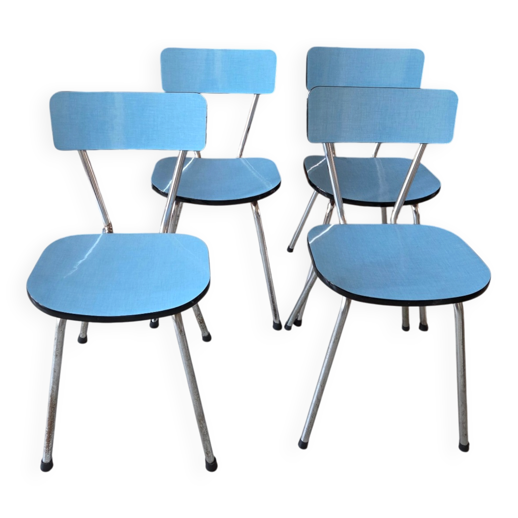 Lot de 4 chaises en formica