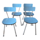 Lot de 4 chaises en formica