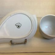 Butter dish with lid flowers