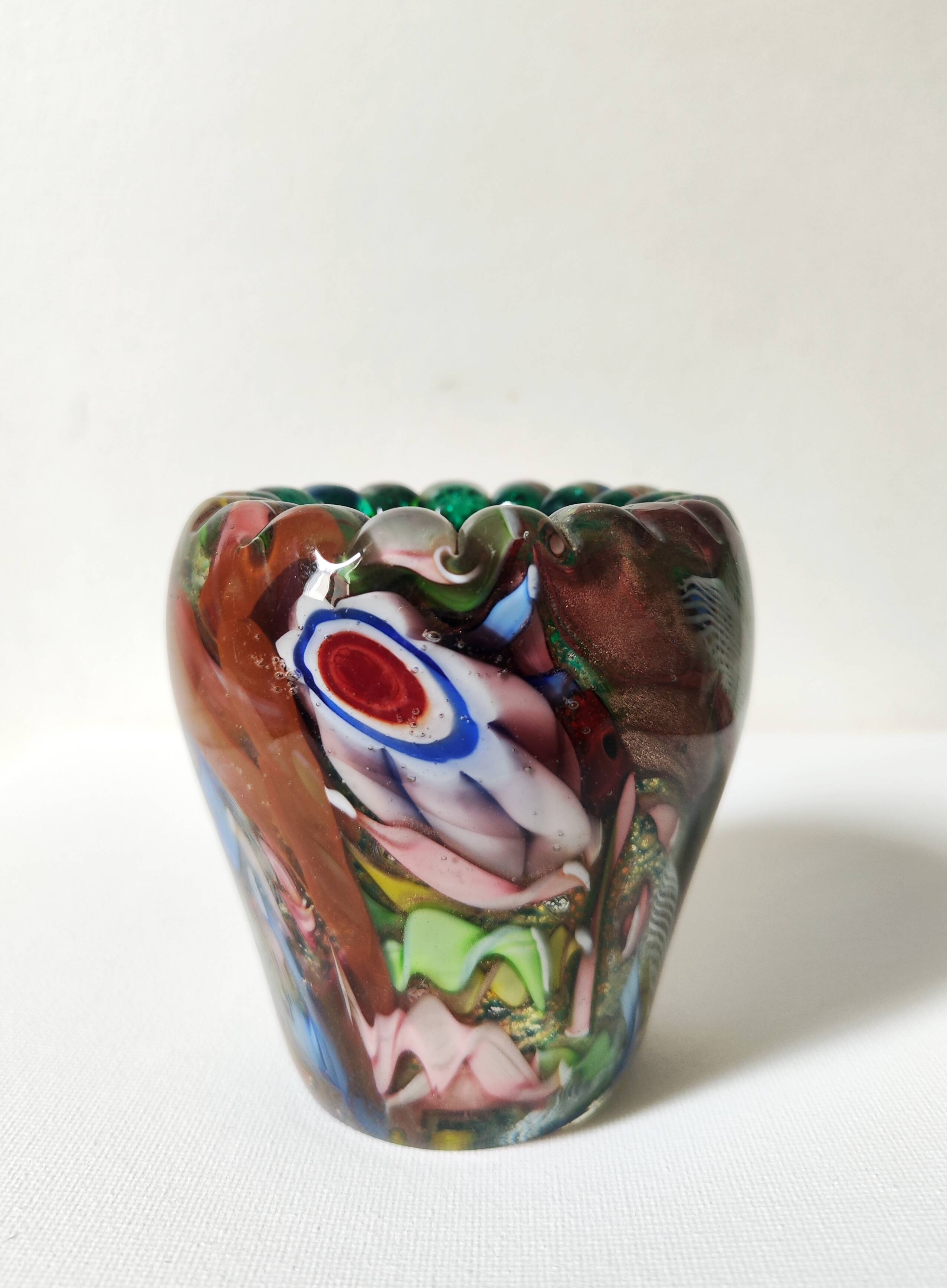 Millefiori vase Murano 1960