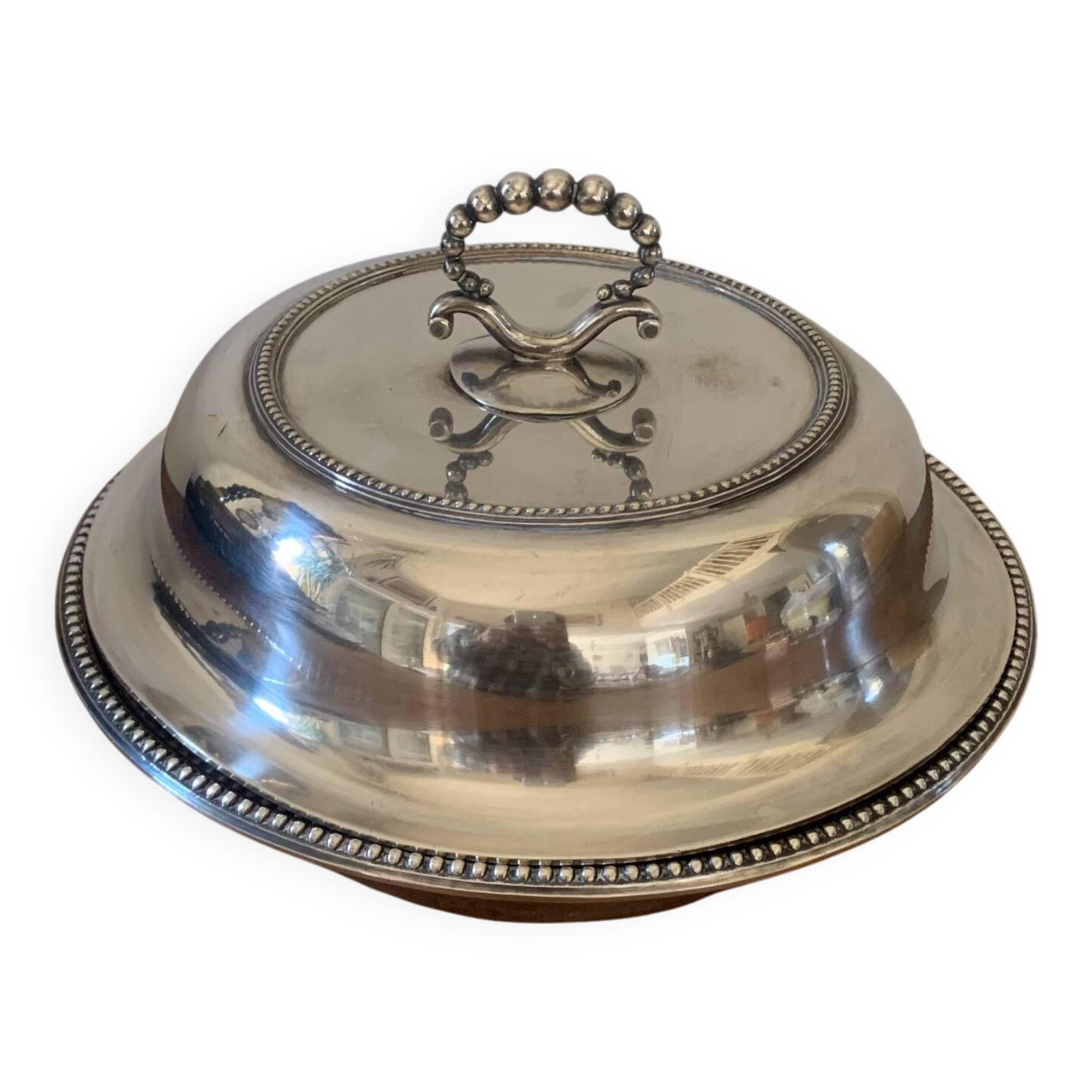 Plasait silver-plated vegetable dish
