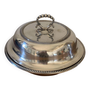 Legumier en métal argenté