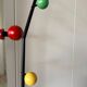 Coat rack, vintage cloakroom with mirror