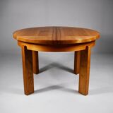 Dining table with extension, Maison Regain, 1970s.