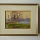 Henri Rosier, Ponds of Ville d'Avray. Oil on framed paper.