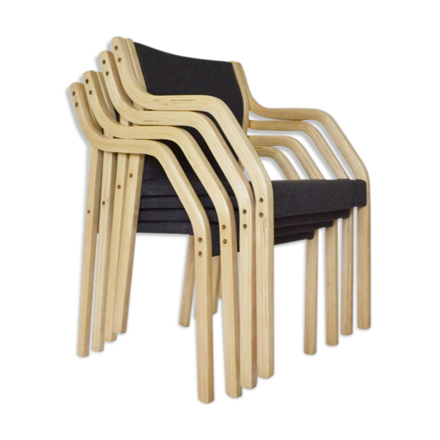 Set of 4 Dining chairs 4550 by Gražina Tulevičienė for Šiaulių Ventos Baldų Fabrikas