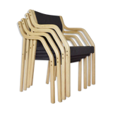 Set of 4 Dining chairs 4550 by Gražina Tulevičienė for Šiaulių Ventos Baldų Fabrikas