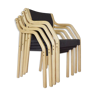 Set of 4 Dining chairs 4550 by Gražina Tulevičienė for Šiaulių Ventos Baldų Fabrikas