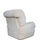 Pair of vintage armchairs in cream corduroy