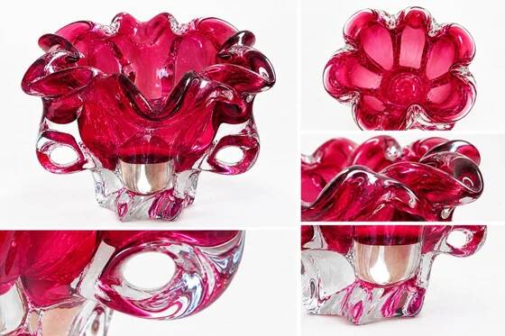 Bohemian glass cup by Josef Hospodka 1960