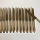 Set of 12 dessert brewery knives Cluny Vieux Paris 1960