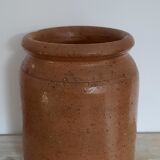 Glazed terracotta pot