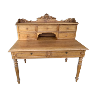 Old light oak desk