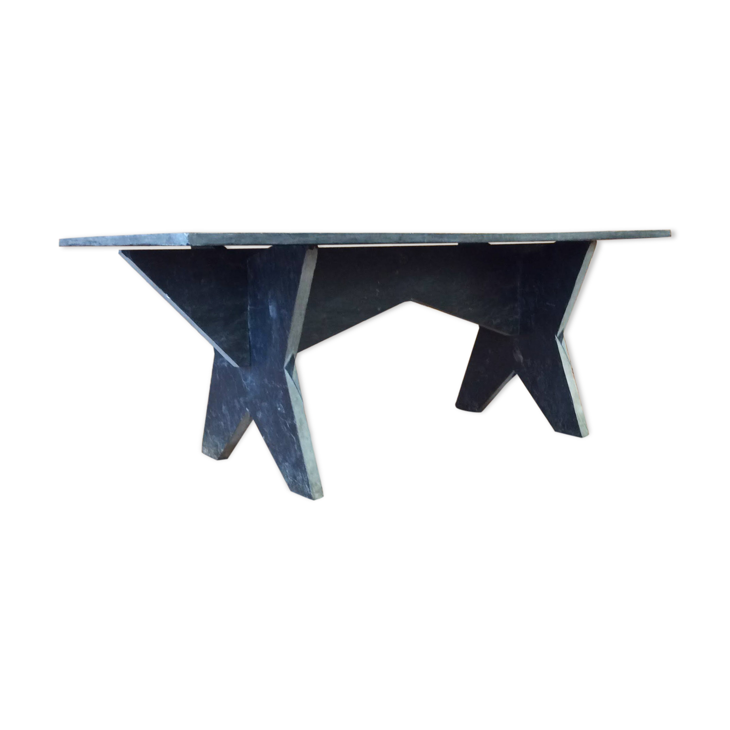 Slate coffee table 70s