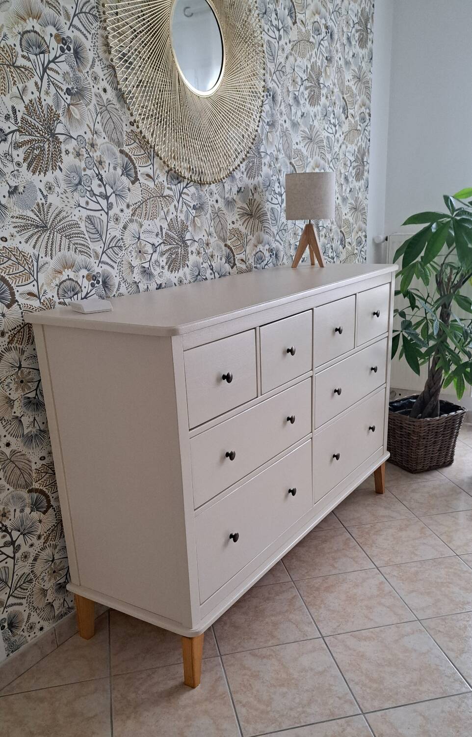 Large Rød Sødgren linen chest of drawers
