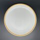 Plat de service rond plat Limoges liseré or