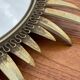 Vintage brass sunburst mirror 1960s