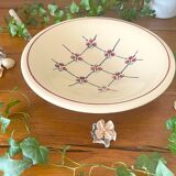 Antique salad bowl on a pedestal in BADONVILLER earthenware