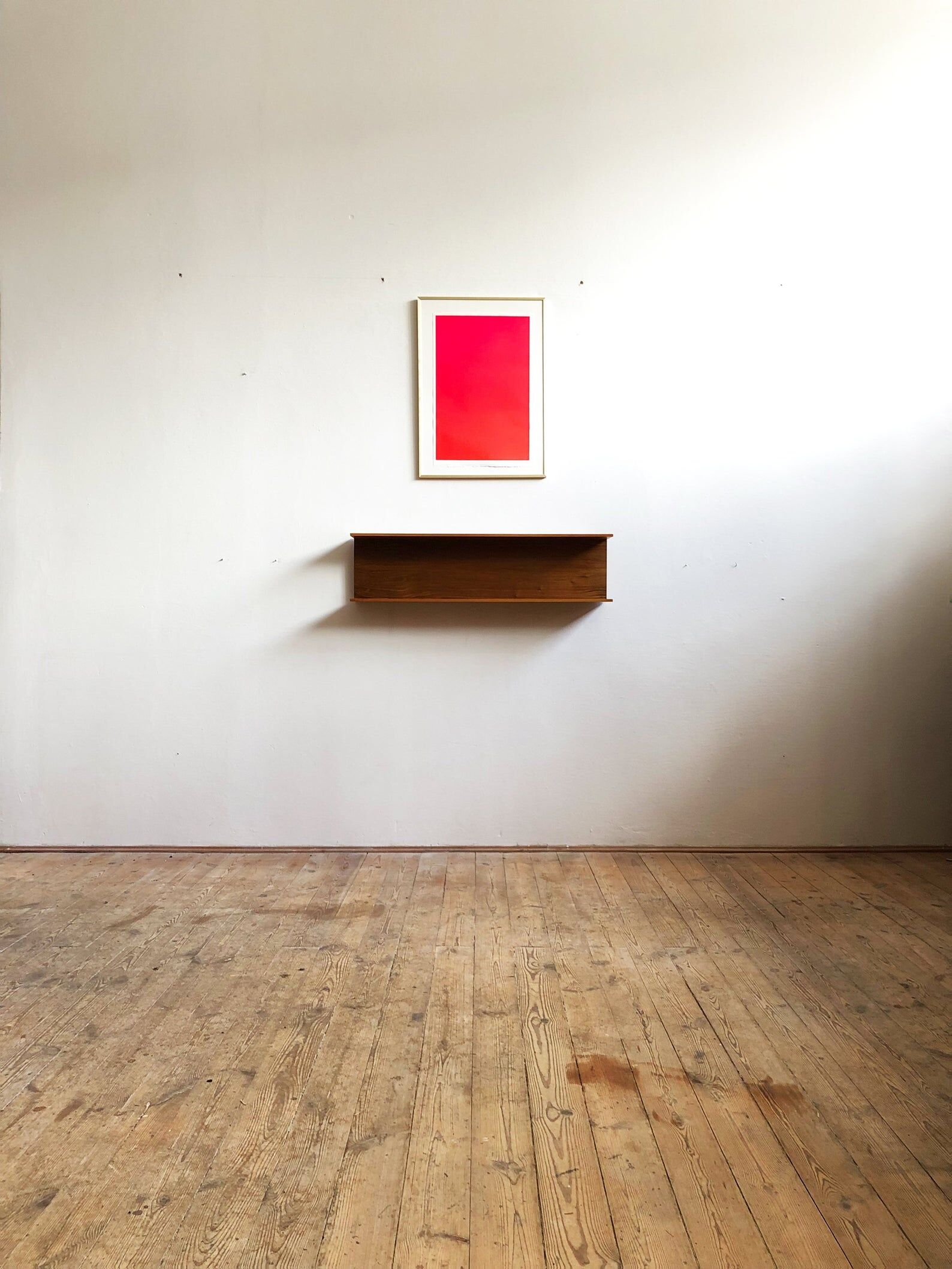 Walter Wirz Regal wall shelf for Wilhelm Renz in teak