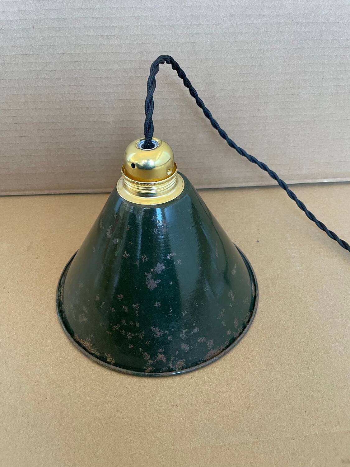 Old industrial pendant light