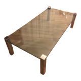 Table basse massive Peter Draenert 1976 vintage