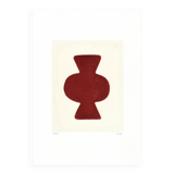 Abstract painting - Clio - dark terracotta - signed Eawy