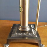 Contemporary pose lamp " orient express " patinated metal