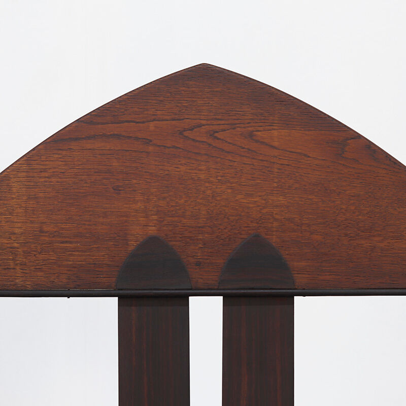 Set Art Deco 1930s Design Oak Armchairs by H.J. Tijsseling