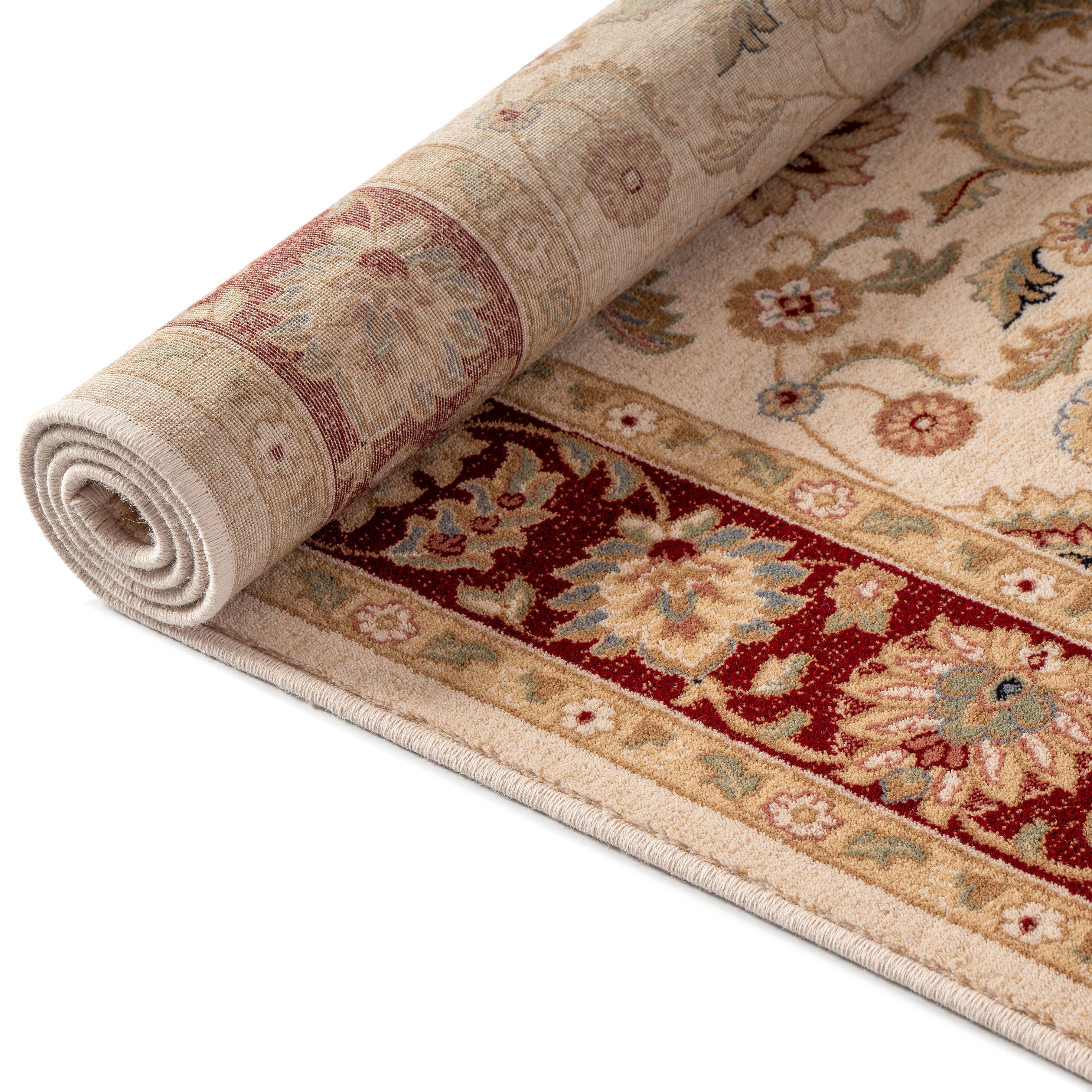 Tapis Oriental 1 6x2 3 M En Laine Beige Et Rouge Selency