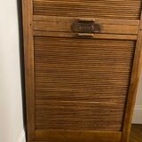 Oak furniture with double curtains