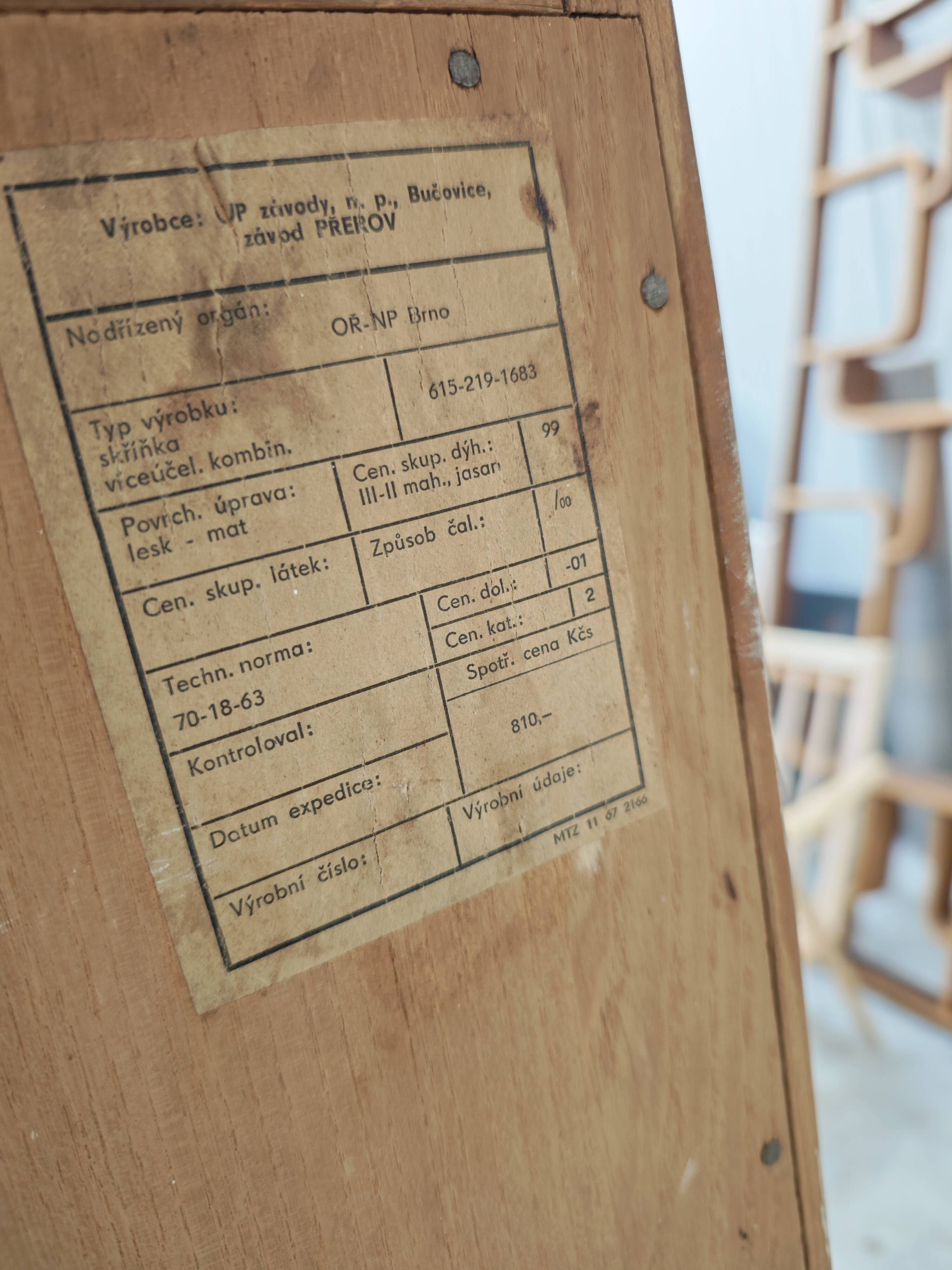 Office Secretary by Frantisek Mezulanik for UP Zavody 1960