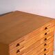 Antique plan cabinet made of beech wood – Slovakia, circa 1960
