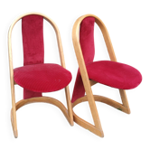 a set of two chair by an unknown designer
