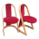 a set of two chair by an unknown designer