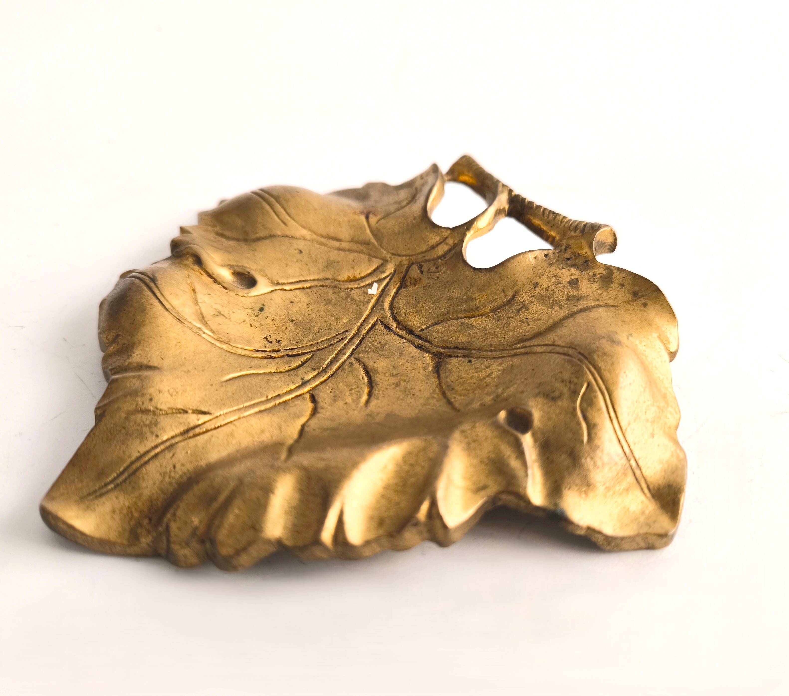 French Dessert Set: Candelabrum and "Feuille" Tray in Gilded Bronze