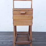 Light wood sewing bakset