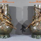 Pair of Regulate Vases, signed L. Moreau – Late 19th century