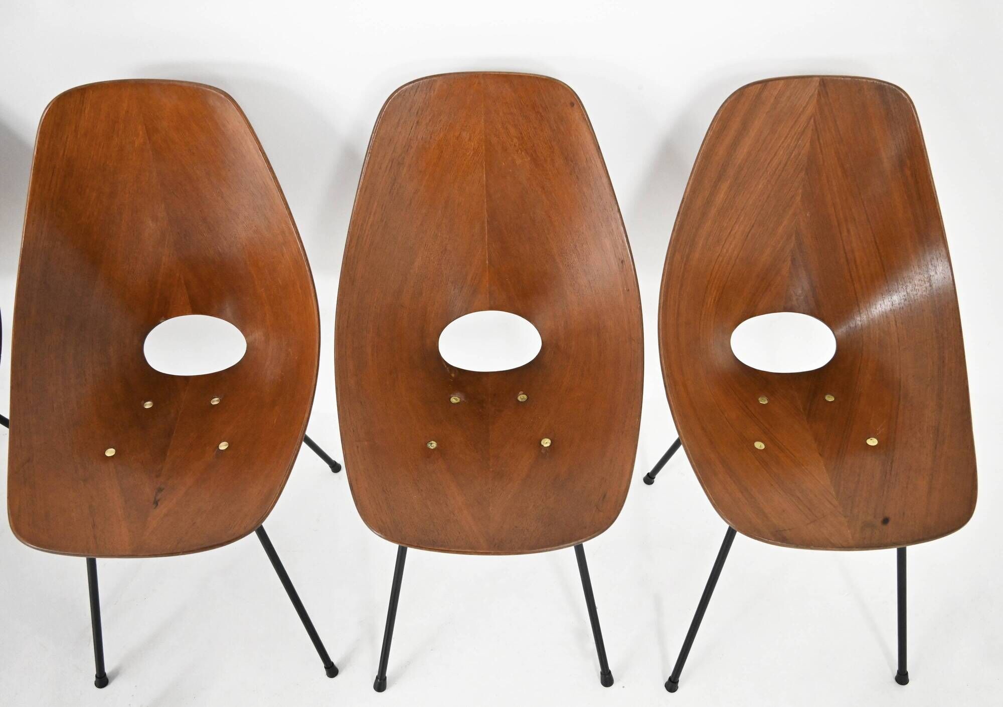 6 "Medea" chairs by Vittorio Nobili for Frattelli Tagliabue, 1950s