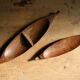 Ethnic dishes in exotic wood
