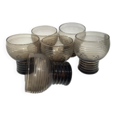 Set of 6 art deco water glasses