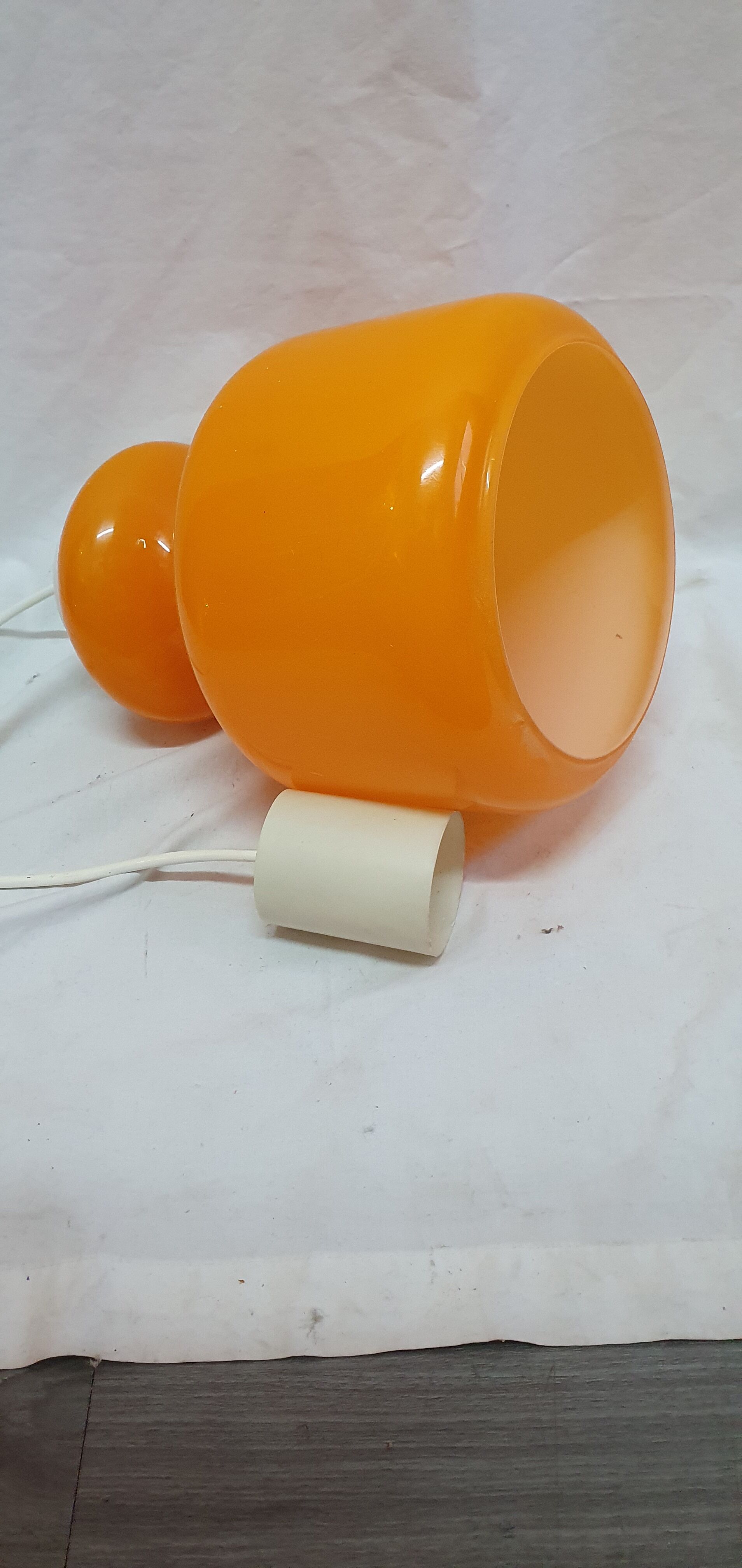 Orange opaline hanging 1970