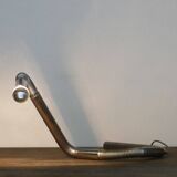 Lampe de table vintage en métal chromé, Italie, années 1970