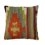 Housse de coussin kilim turque vintage, 40 x 40 cm