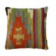 Vintage turkish kilim cushion cover , 40 x 40 cm