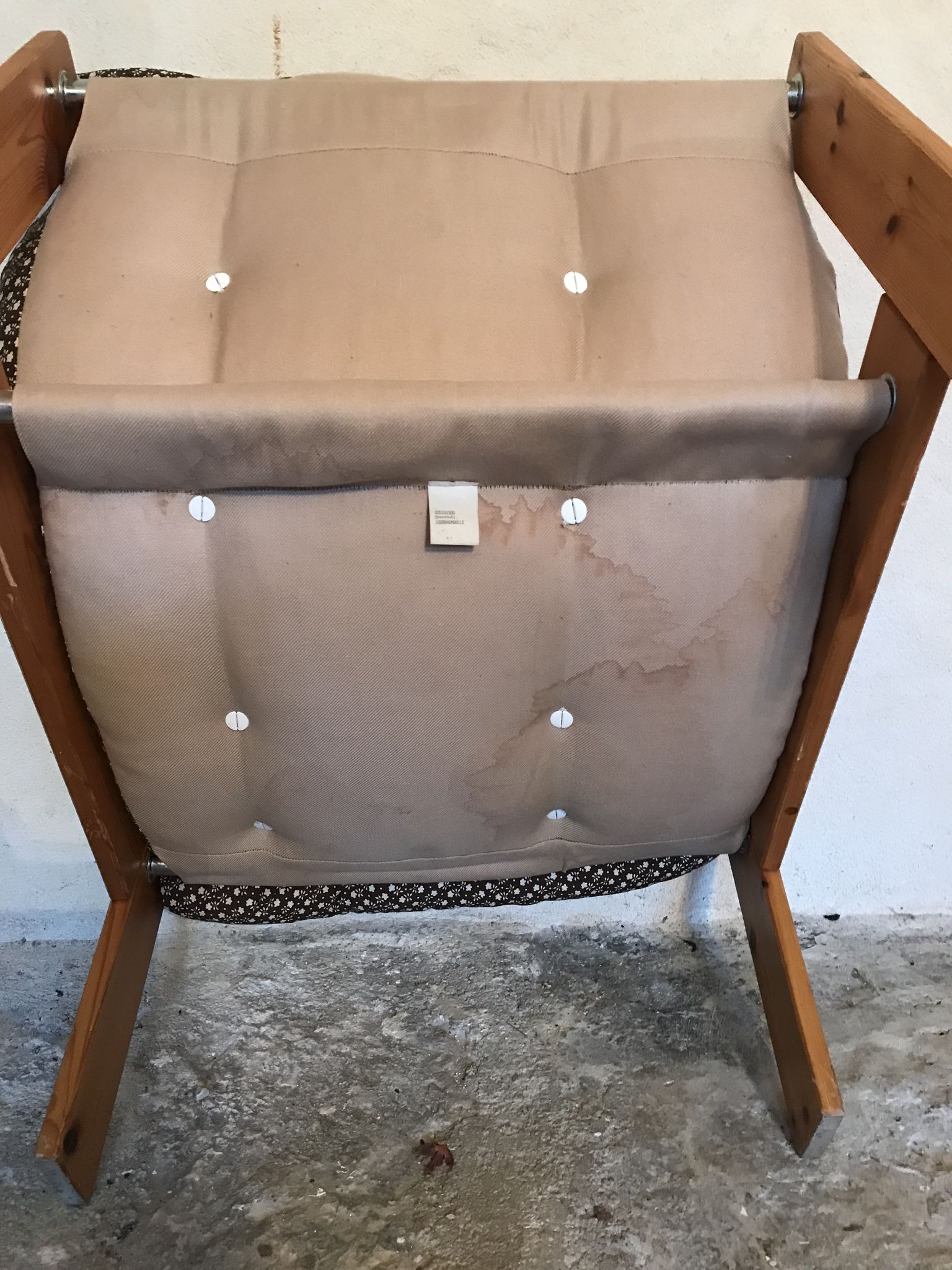 Vintage armchair in pine 1980's
