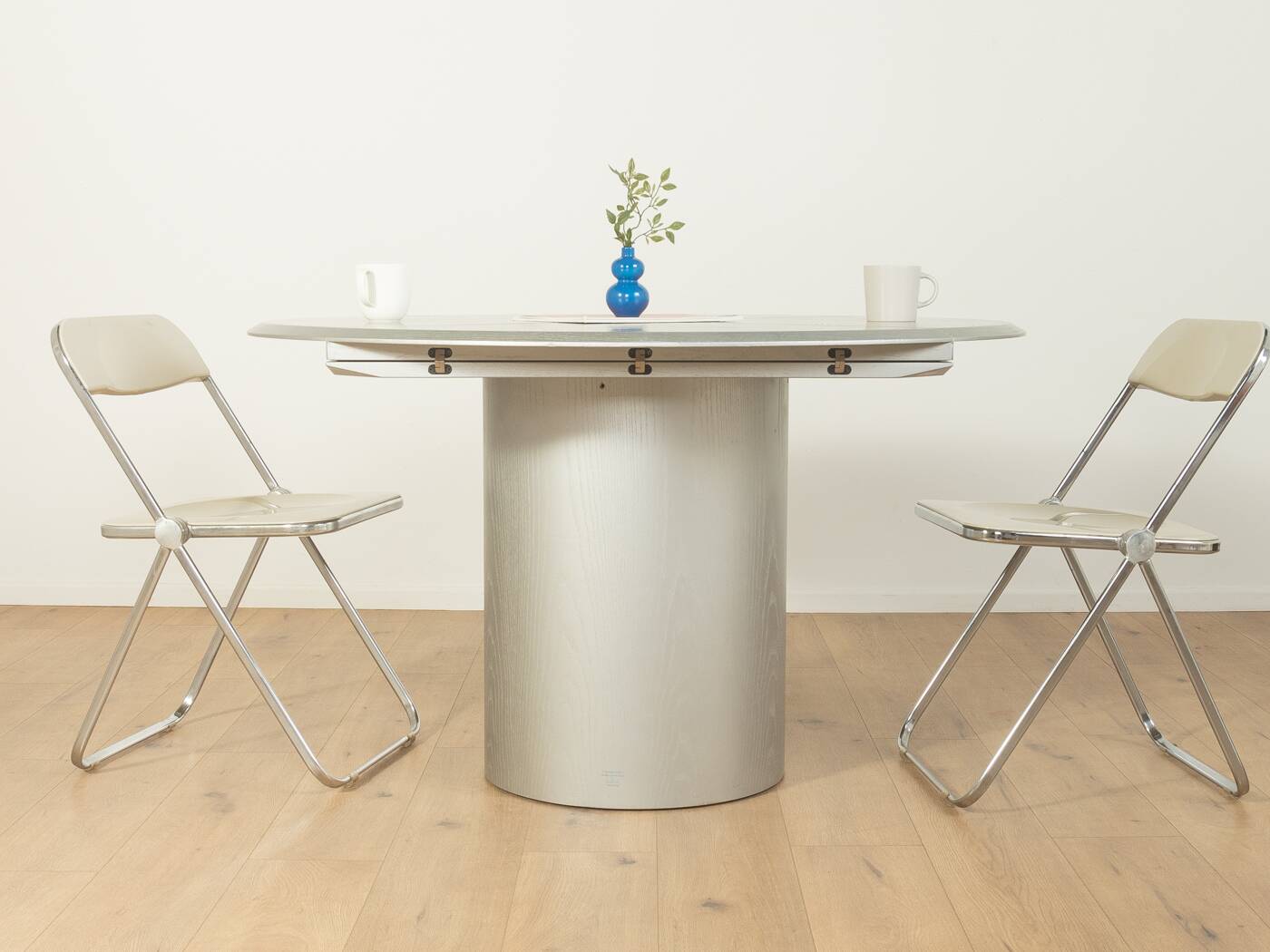 Table à manger Quadrondo, Erwin Nagel, Rosenthal, Argent