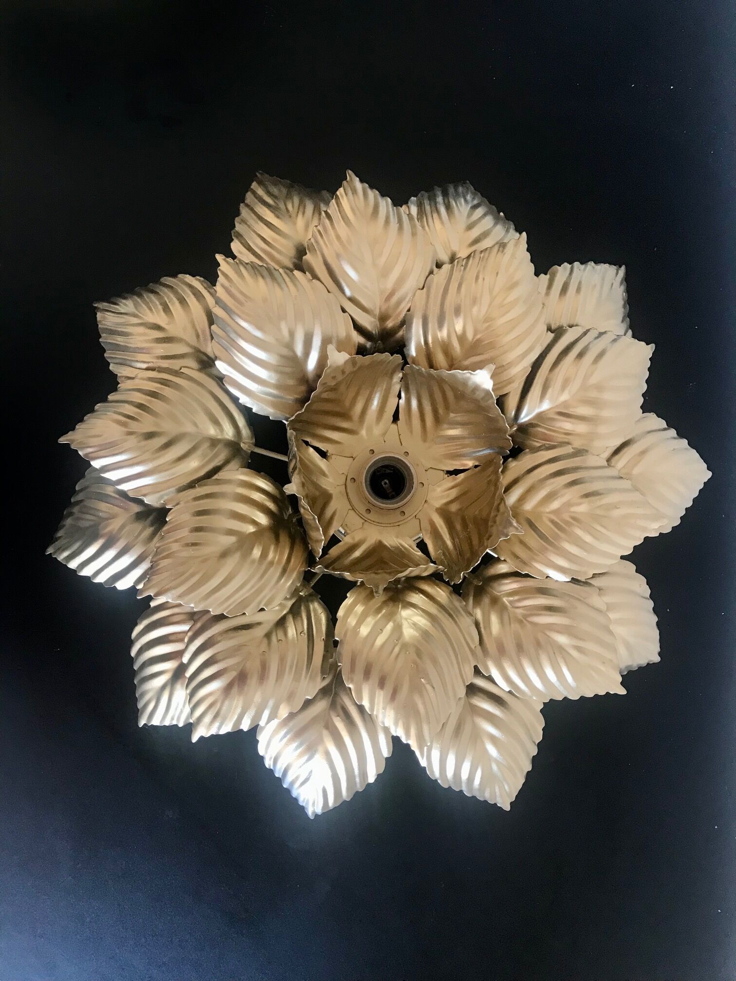 Masca golden flower applique